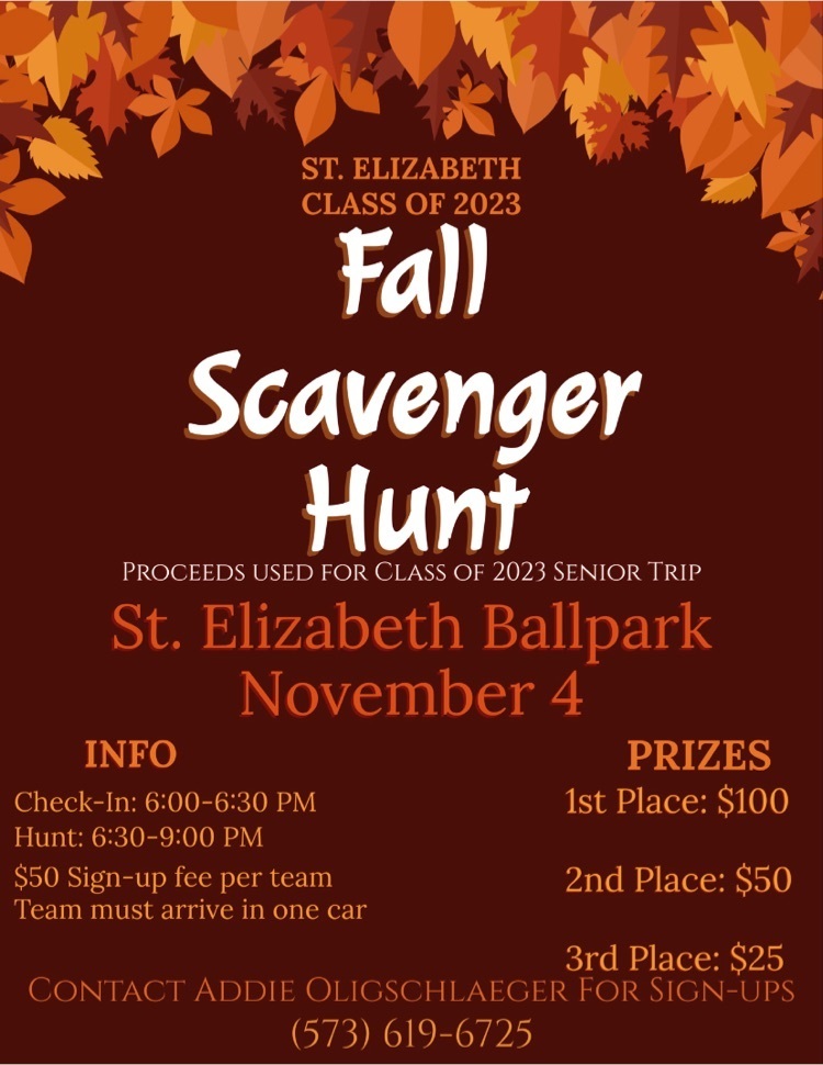 Fall Scavenger Hunt 