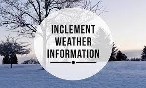 Banner for inclement weather