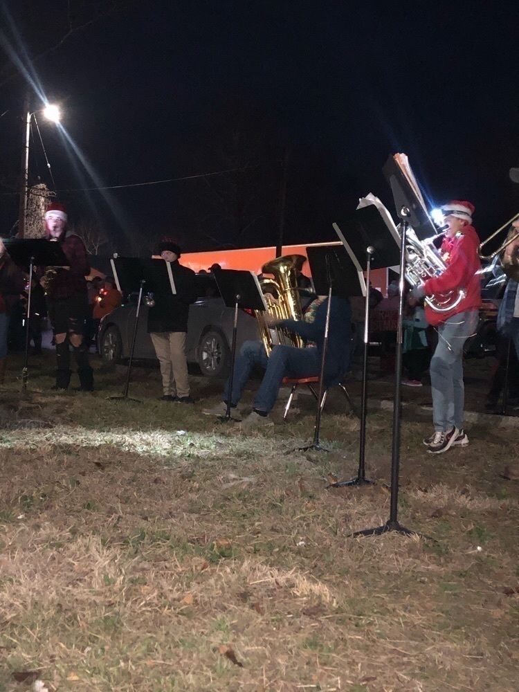 Christmas band performance