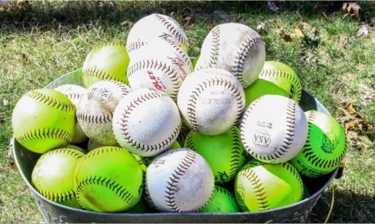 softball and baseball game