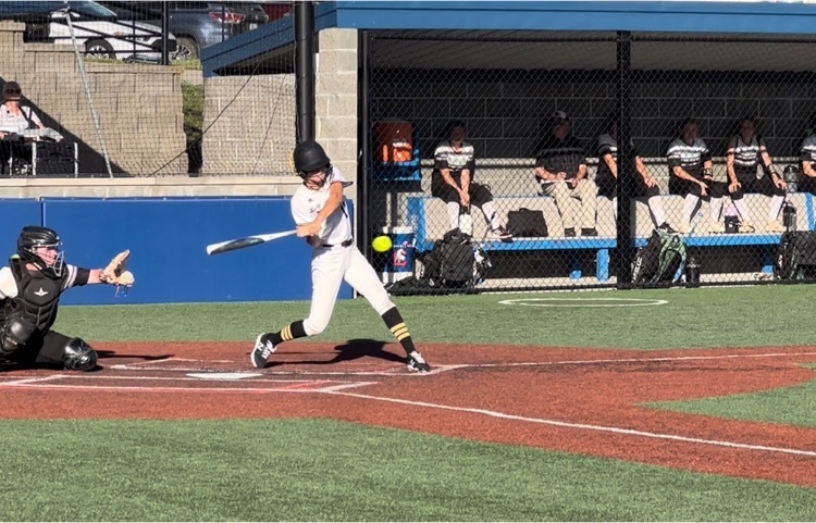 Tori taking her turn with a hit