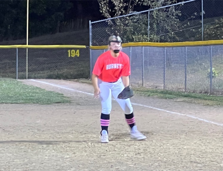 Macy playing first base